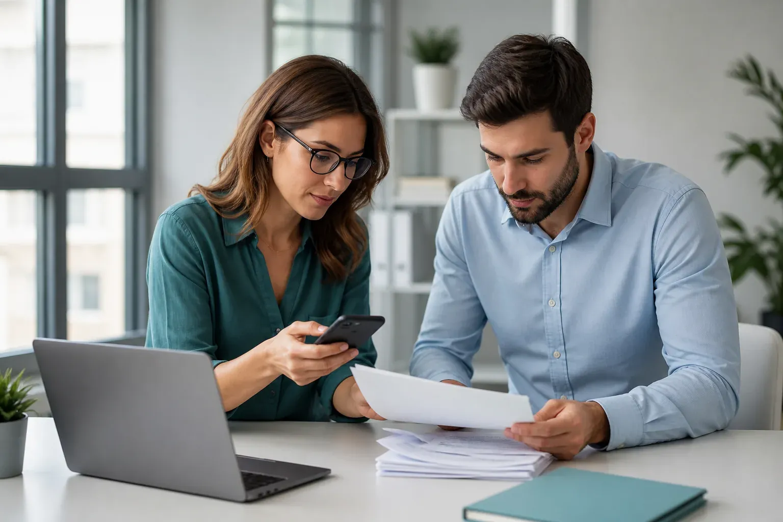 Time organizando documentos digitais para eliminar retrabalho