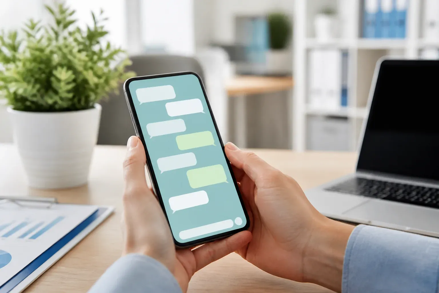 Equipe respondendo clientes pelo WhatsApp em um painel organizado
