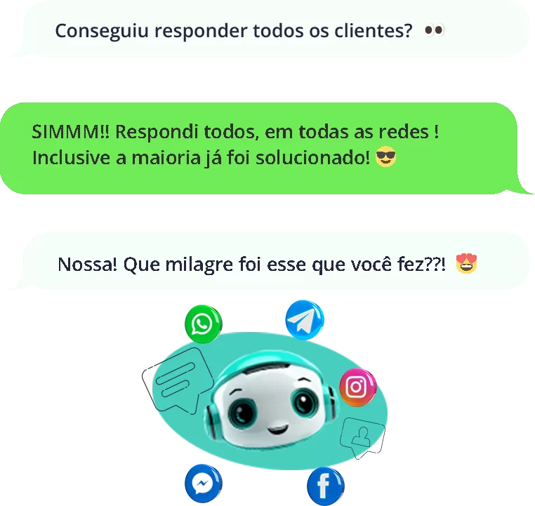 Mascote da Digiliza representando atendimento multicanal com respostas rápidas aos clientes