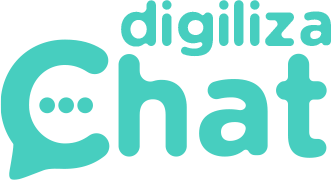 Logotipo Digiliza Chat em tons de verde, representando comunicação digital e atendimento integrado