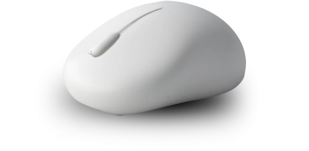 Mouse branco de computador