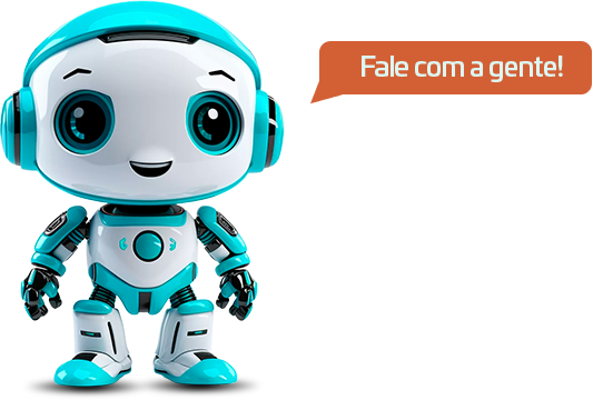 Mascote da Digiliza convidando o usuário a entrar em contato